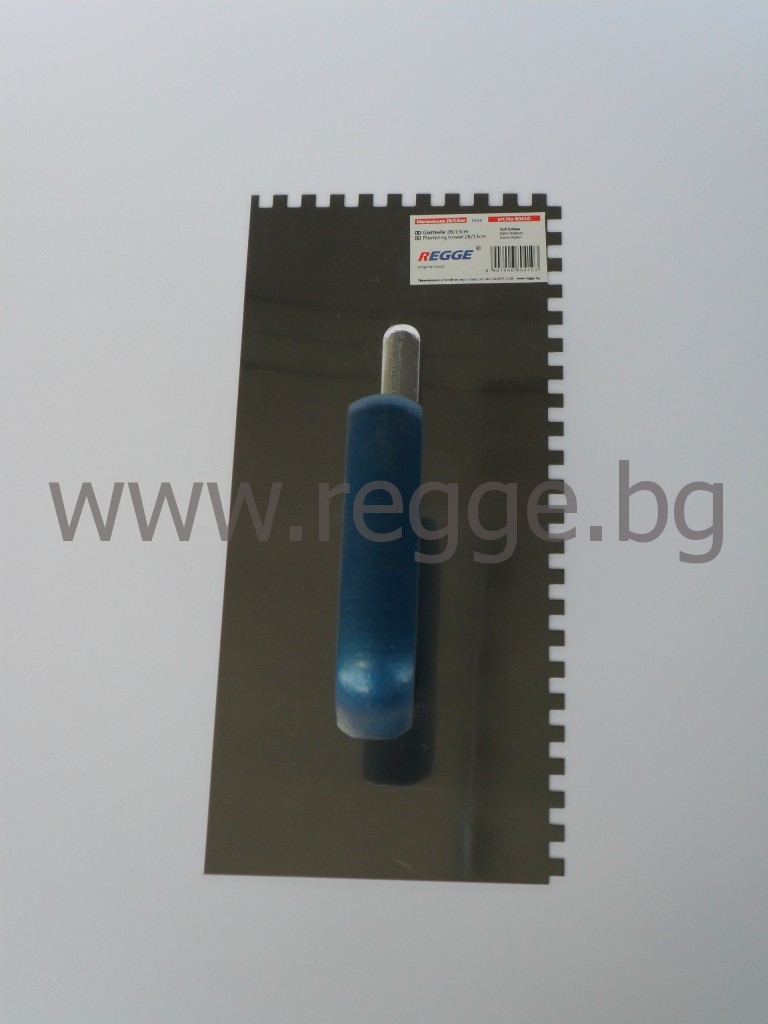 Glattekelle Edelstahl 28х13cm Zahn 6x6mm 80410