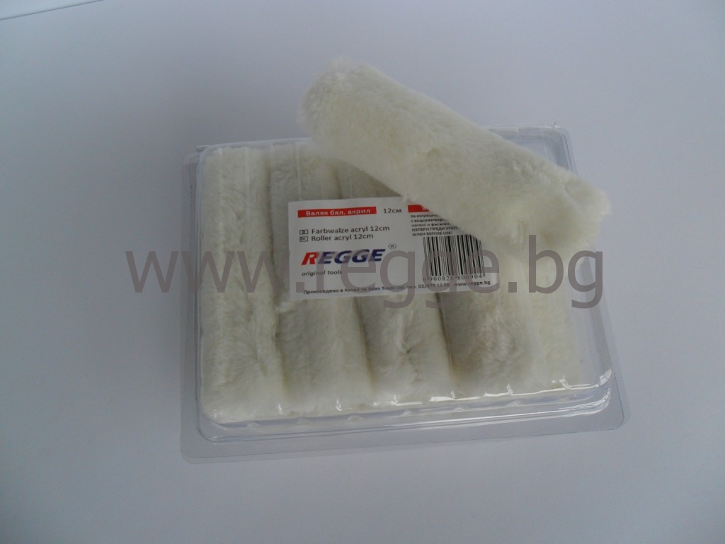 Acryl-Farbwalze weiss, 12cm 80090