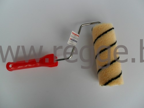 Acryl-Farbwalze gelb,schwarzer Streifen 18cm 80092