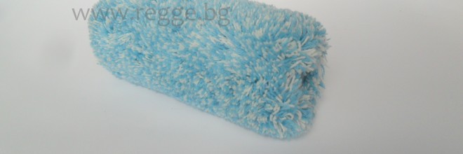 Acryl-Farbwalze 18cm, langflorig,mit Unterlage, blau  80091
